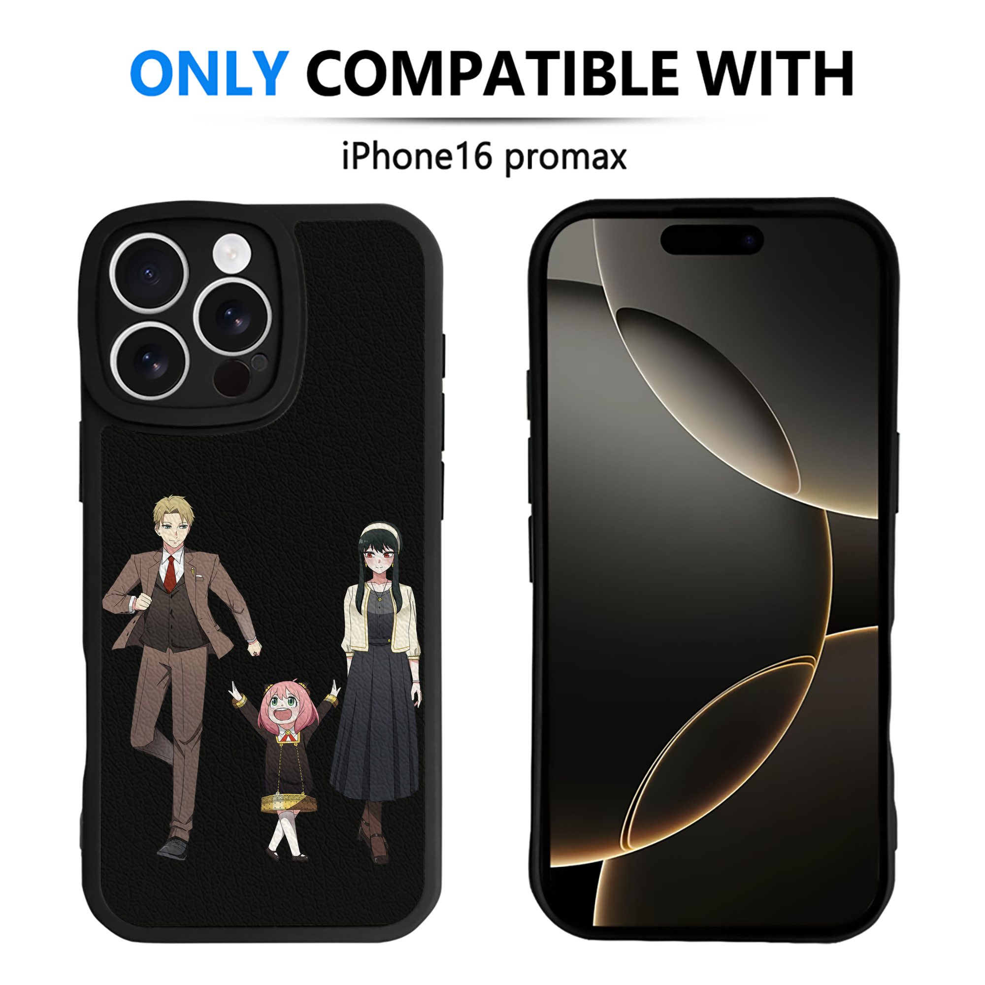 （画像用） SPY×FAMILY间谍家家酒 【iPhone 16シリーズ対応】シリコンスマホケース（レザー調） 材質：シリコン